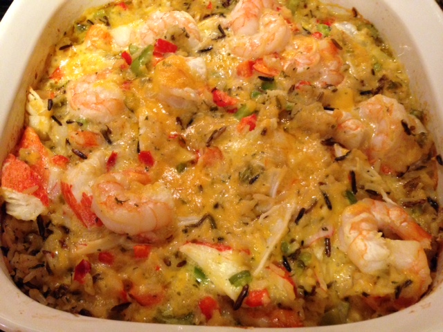 crab and shrimp casserole